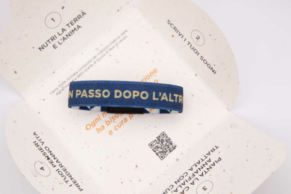 bracciale motivazionale un passo dopo l'altro con packaging