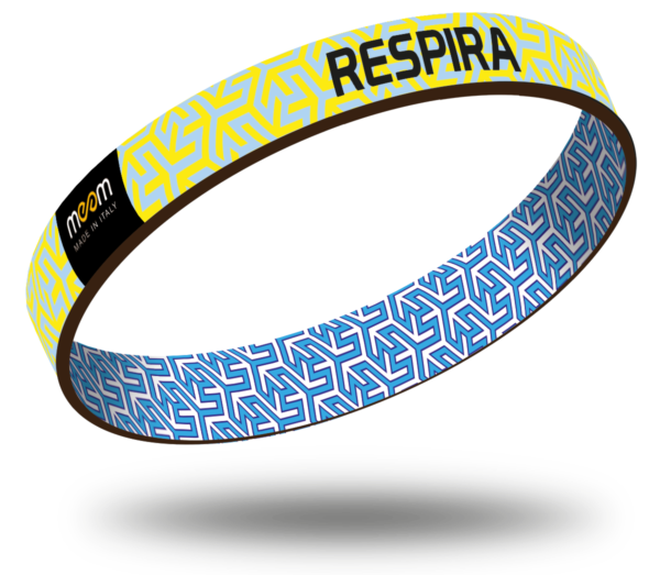 bracciale con frase respira, bracciale uomo